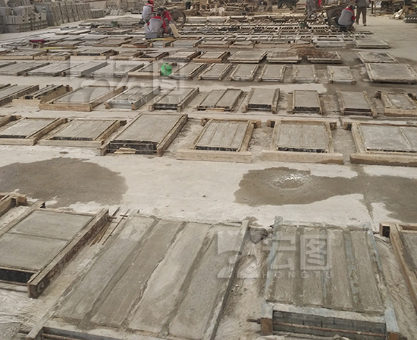 砂巖建材使用硅膠模具批量生產
